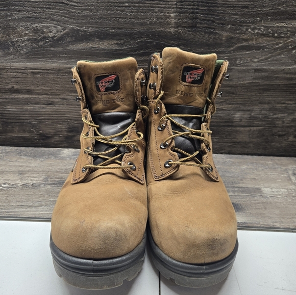 Red Wing King Toe Boots Men\'s 14D Brown Waterproof Non‎ Metallic Composite Toe